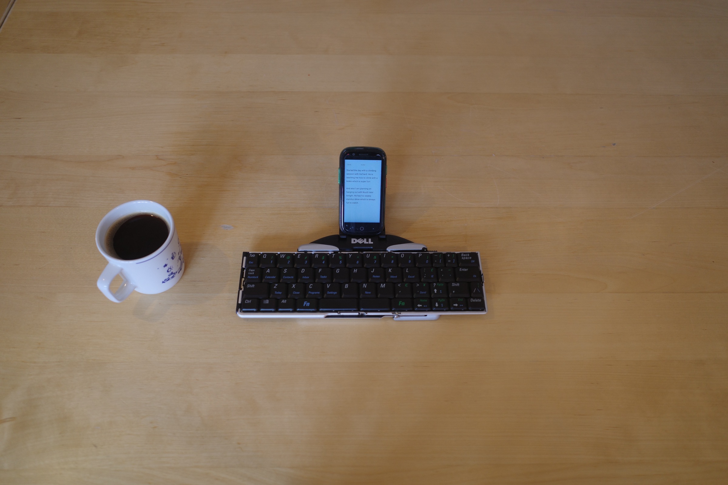 Skrive running on an Android phone